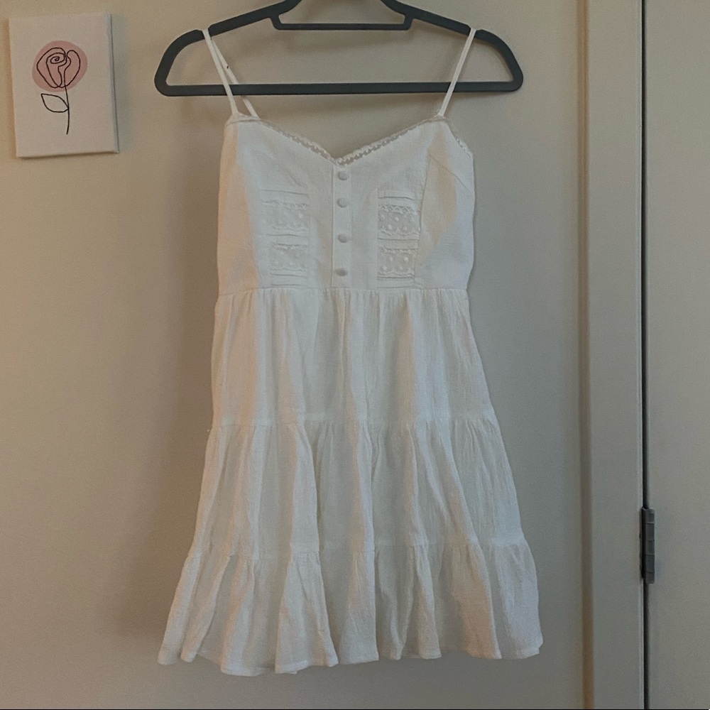White mini dress